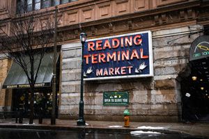 Reading Terminal Market at the intersection of 12th and Filbert in Philadelphia